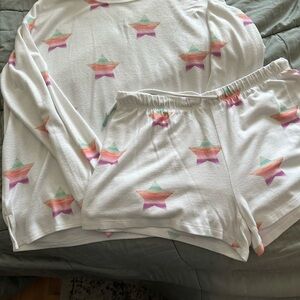 Colorful Star Pajama Set from PJ Salvage Size Large